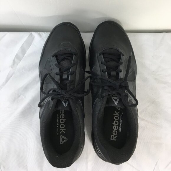 Reebok Mens Walk Ultra DMX Max Black Lace Up Sneaker Size 13 EXCELLENT Condition - Picture 5 of 10